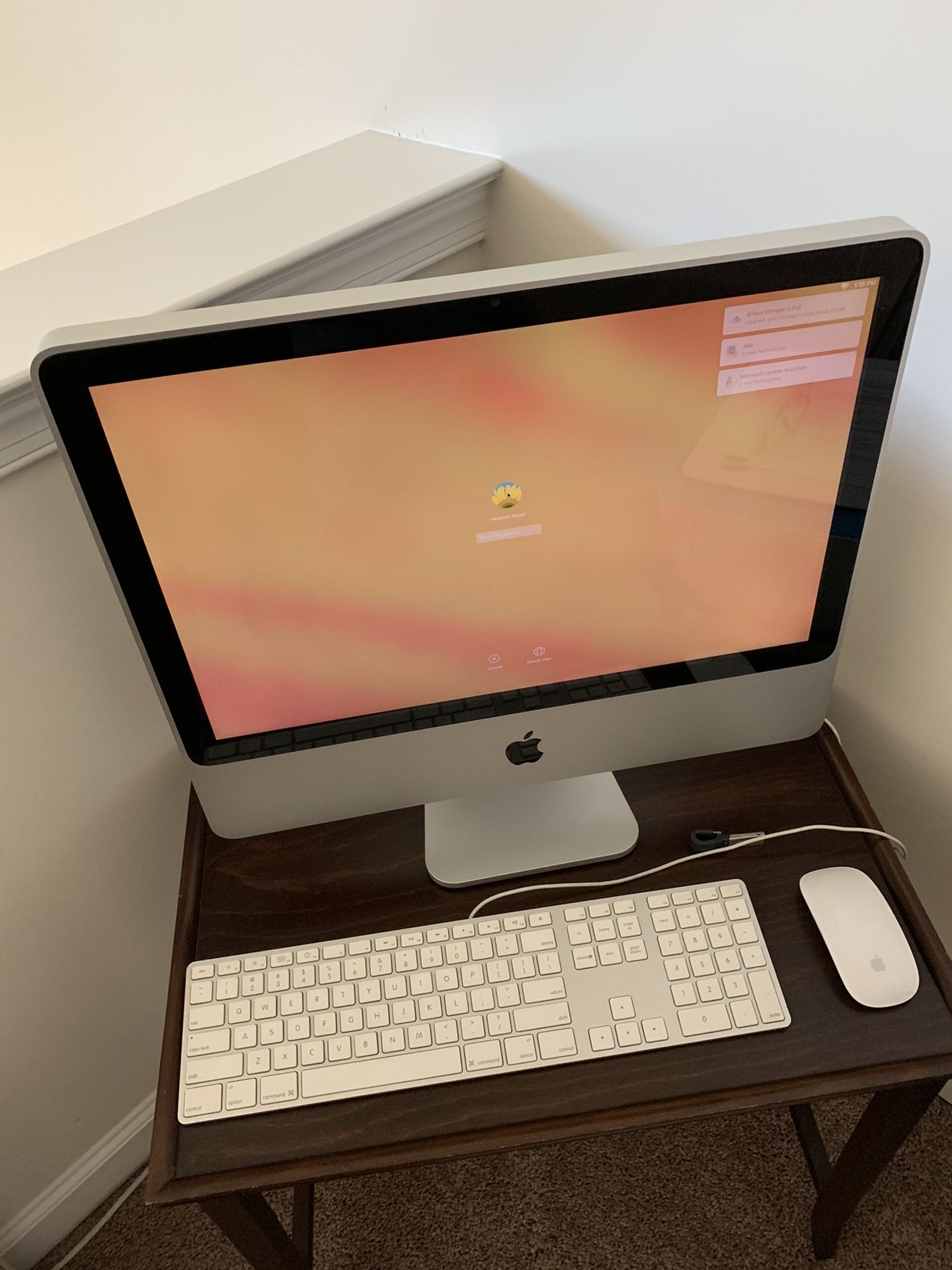20” Mac Desktop With Wireless Mouse Mint Condition