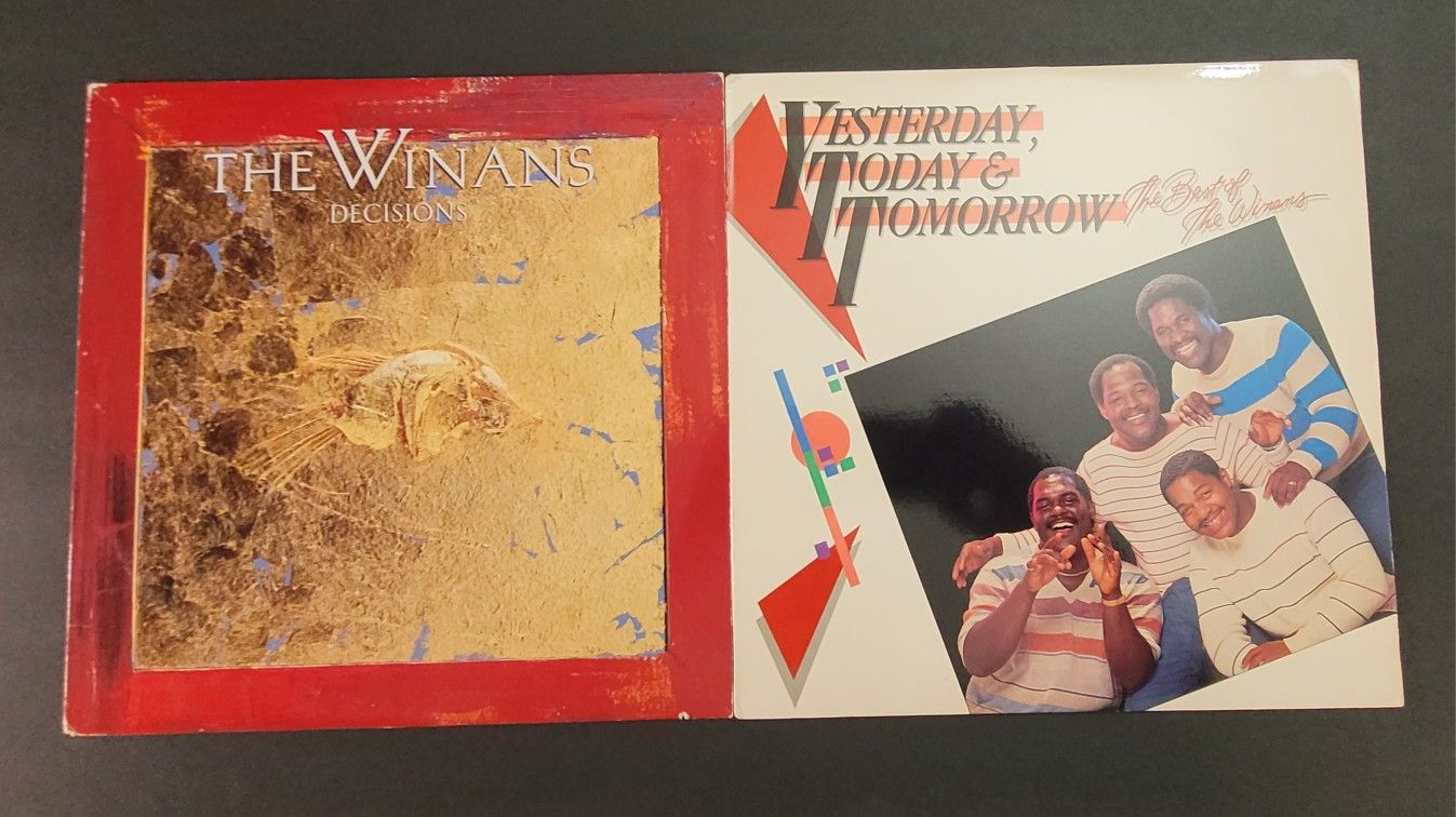 Vinyl Records: (2) Two - THE WINANS Albums - Decisions and Yesterday, Today & Tomorrow - The Best of The Winans