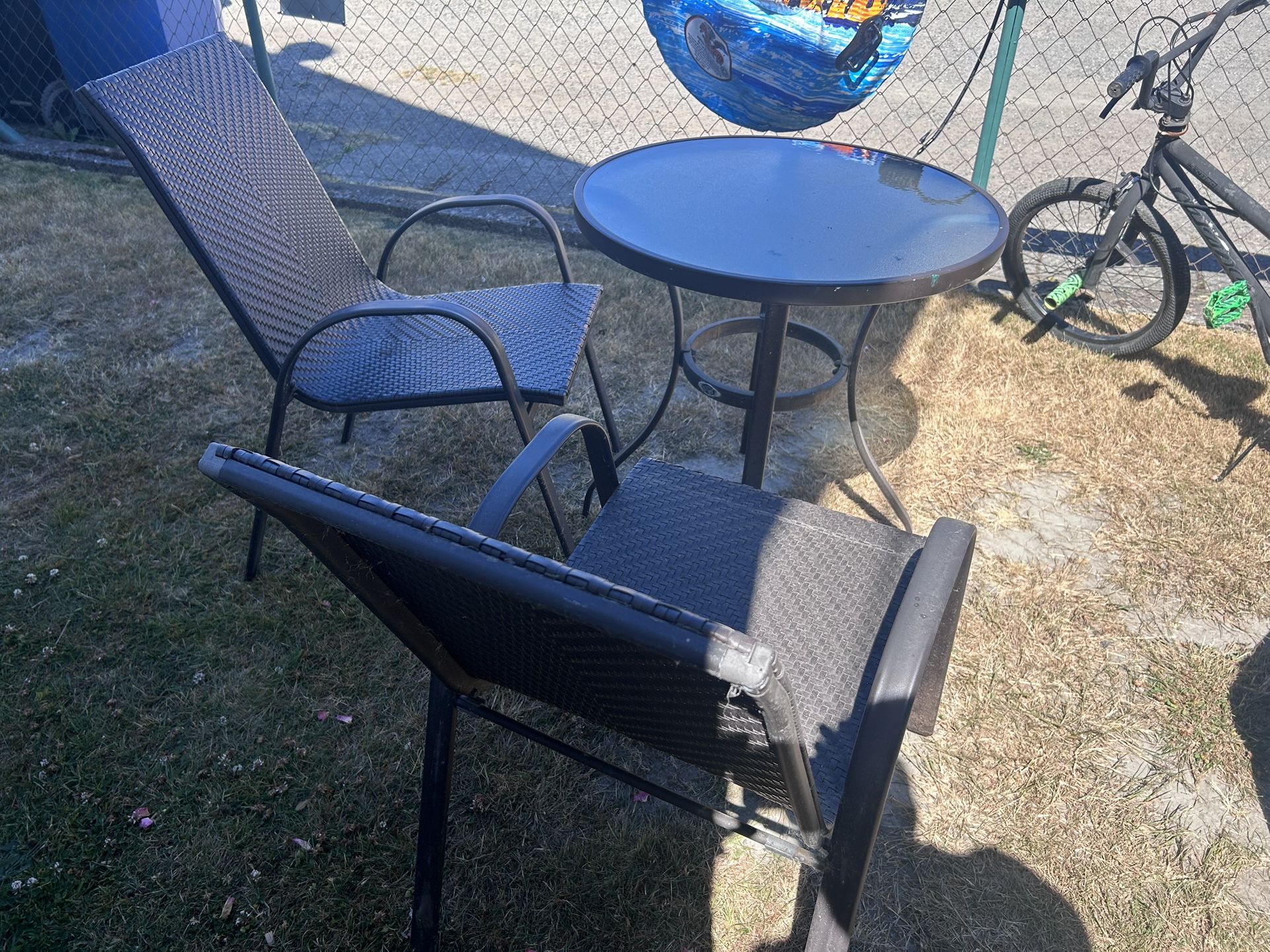 Small Patio Furniture Set - 2 Chairs