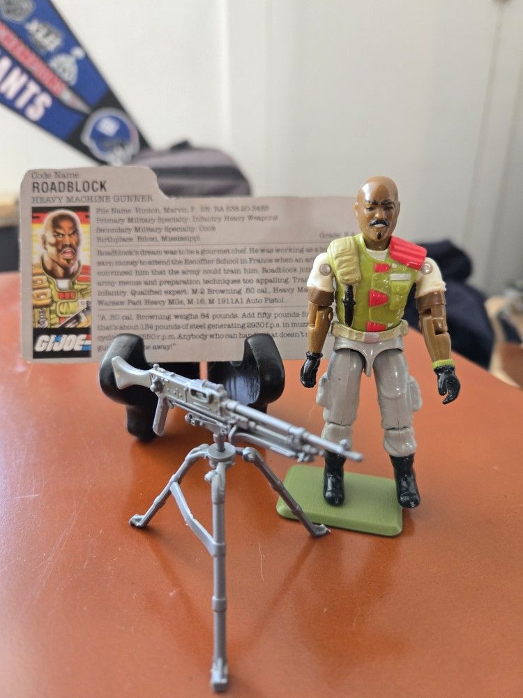 Original 3.75 " Gi Joe Roadblock Complete