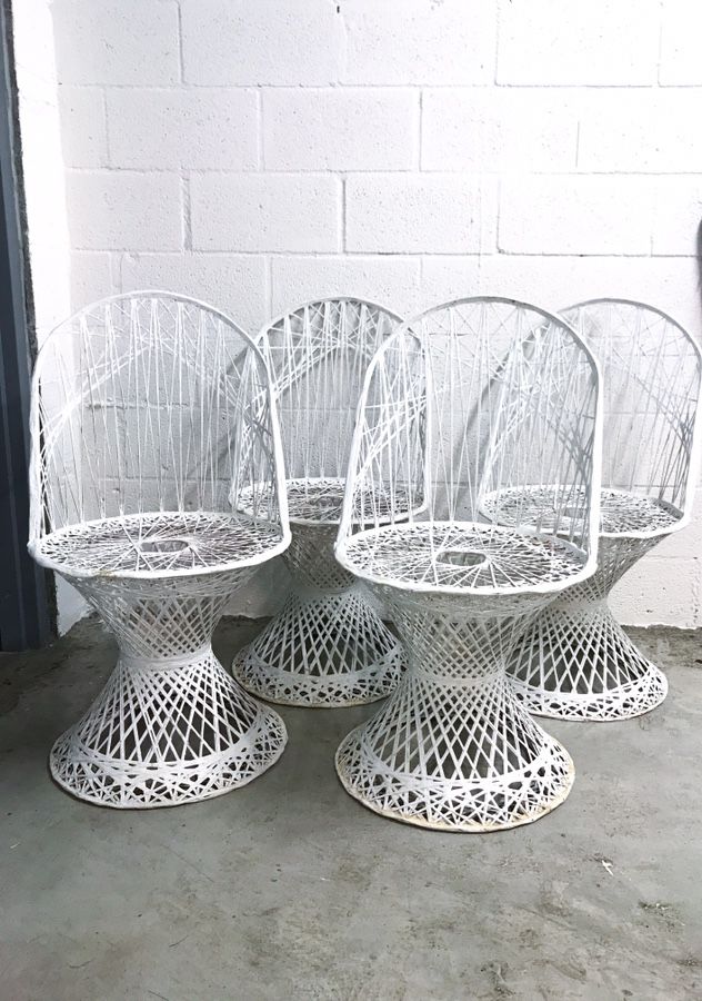 Mid-Century Russell Woodard Spun Fiberglass Chairs- Set of 4