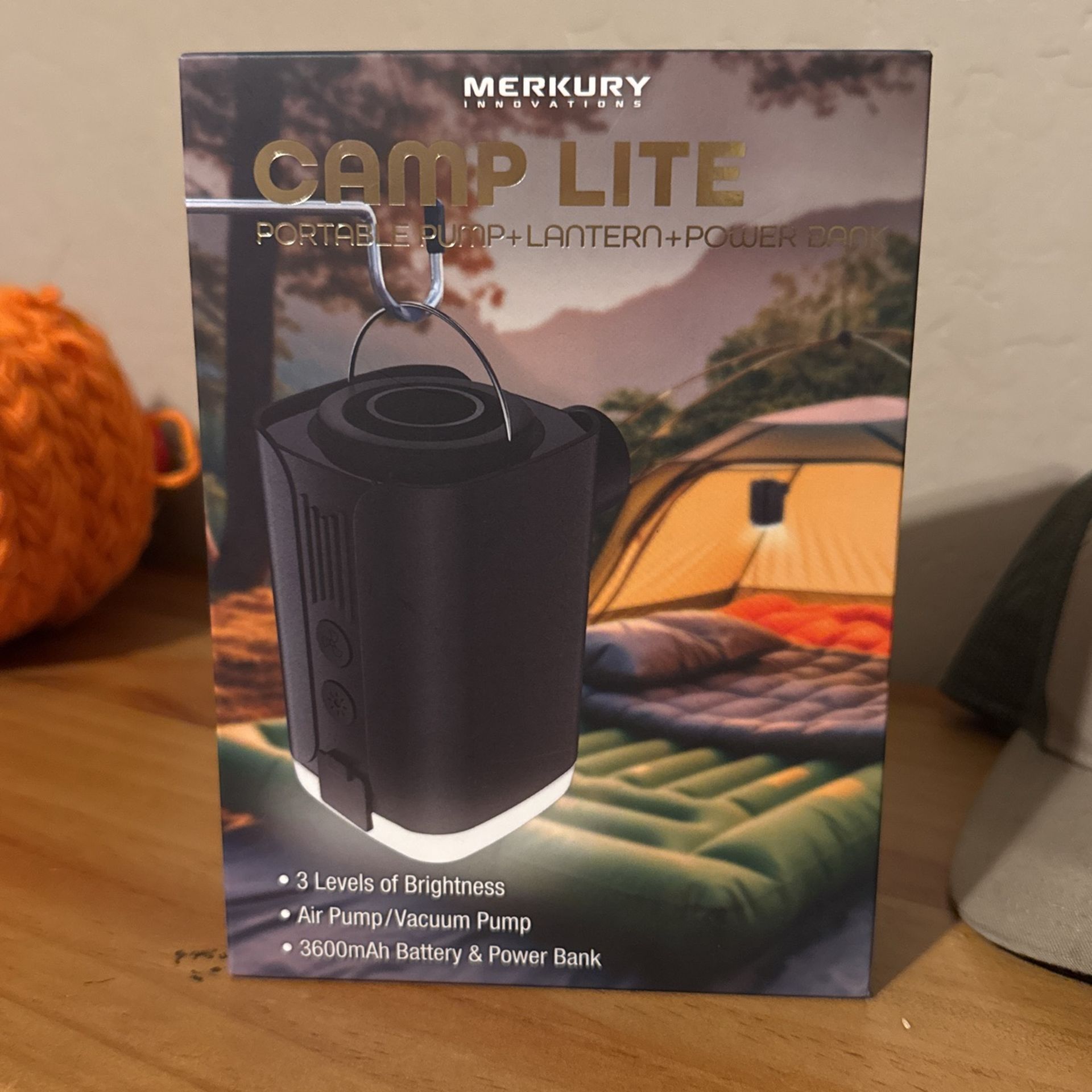 NEW camp Lite Portable Pump/lantern/powerbank
