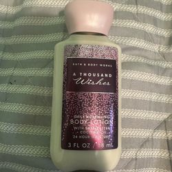 BBW  A THOUSAND Wishes & BLACK CHERRY MERLOT lotion & Into The Night & CHAMPAGNE & hand sanitation