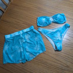 Swimsuit With Shorts Cover Up