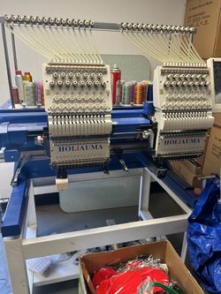 **HOLiAUMA HO-1502H Commercial Embroidery Machine | Dual Head | 15 Needles | 2019**