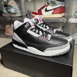 Size 10 - Air Jordan 3 Retro OG 2024 Black Cement NEW! FAST!