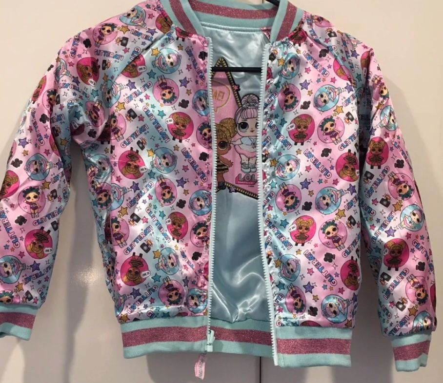 Girls L.O.L. Surprise Doll Reversible Bomber Jacket for Sale in