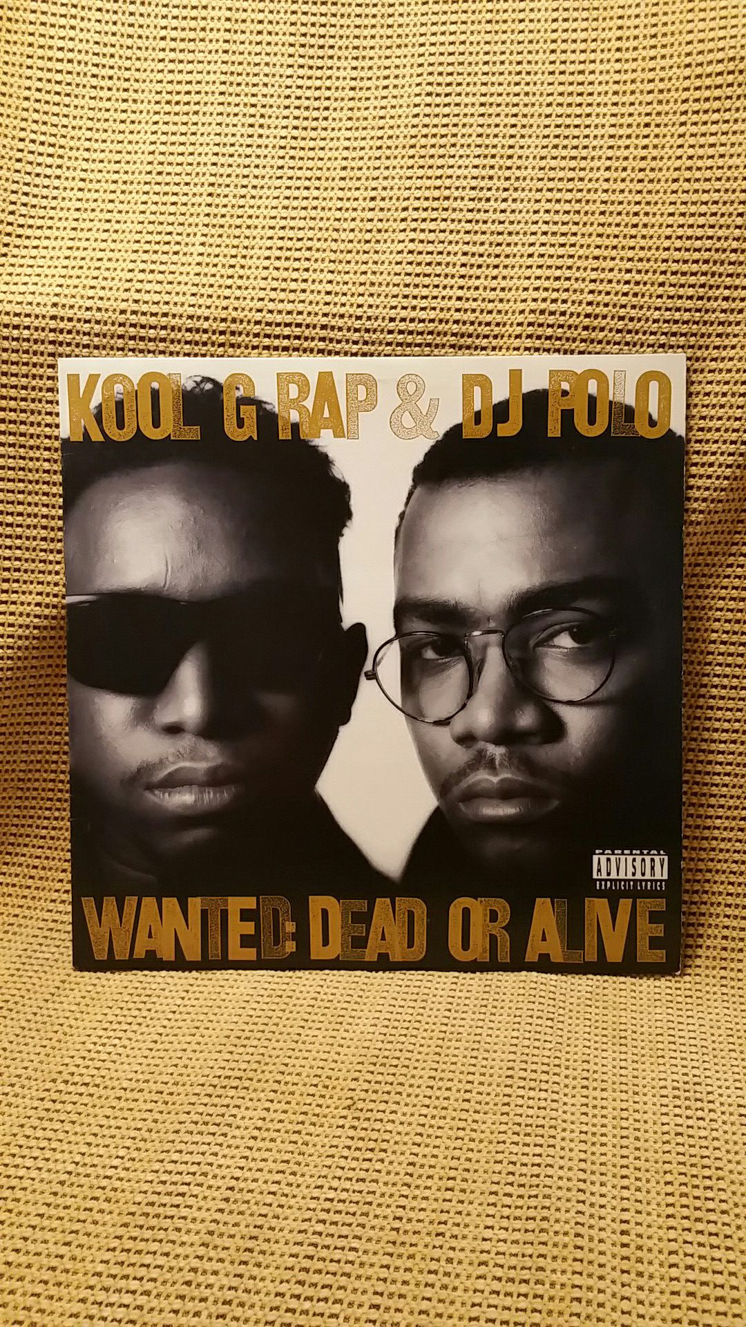 Kool G Rap and D.J. Polo "Wanted: Dead Or Alive" vinyl record Hip Hop