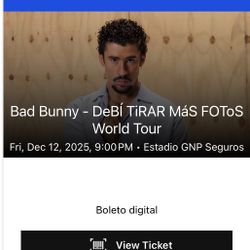 Bad Bunny Ticket