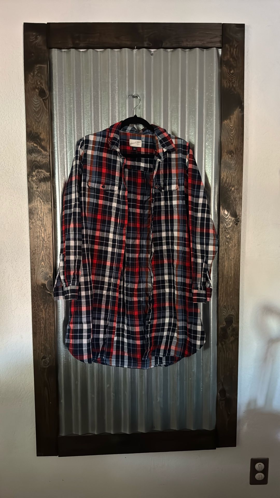 Plaid Multi Colored Long Cardigan