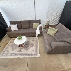 Sectional/Couch/Sofa, Dark Grey, Chenille fabric, delivery available 🚚