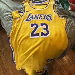 LeBron/#23/James/Lakers//Jersey/Yellow/Large 