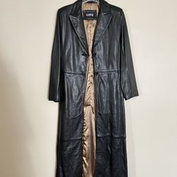 Kasper Women’s Black Leather Coat