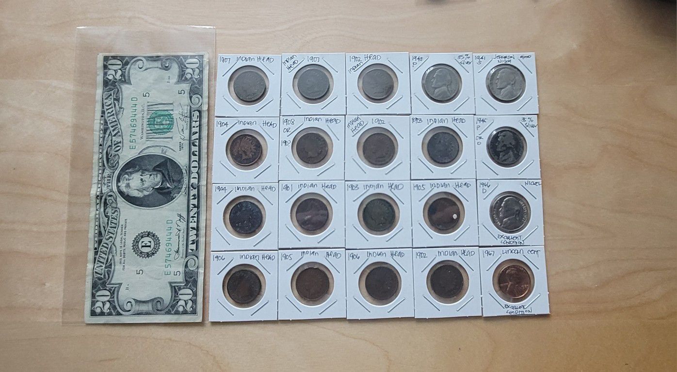 Collections of Bill and Coins