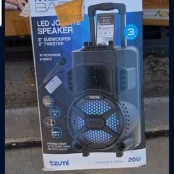 Mega Bass Job Site Speaker W/ Remote (Missing Mic. Knob)