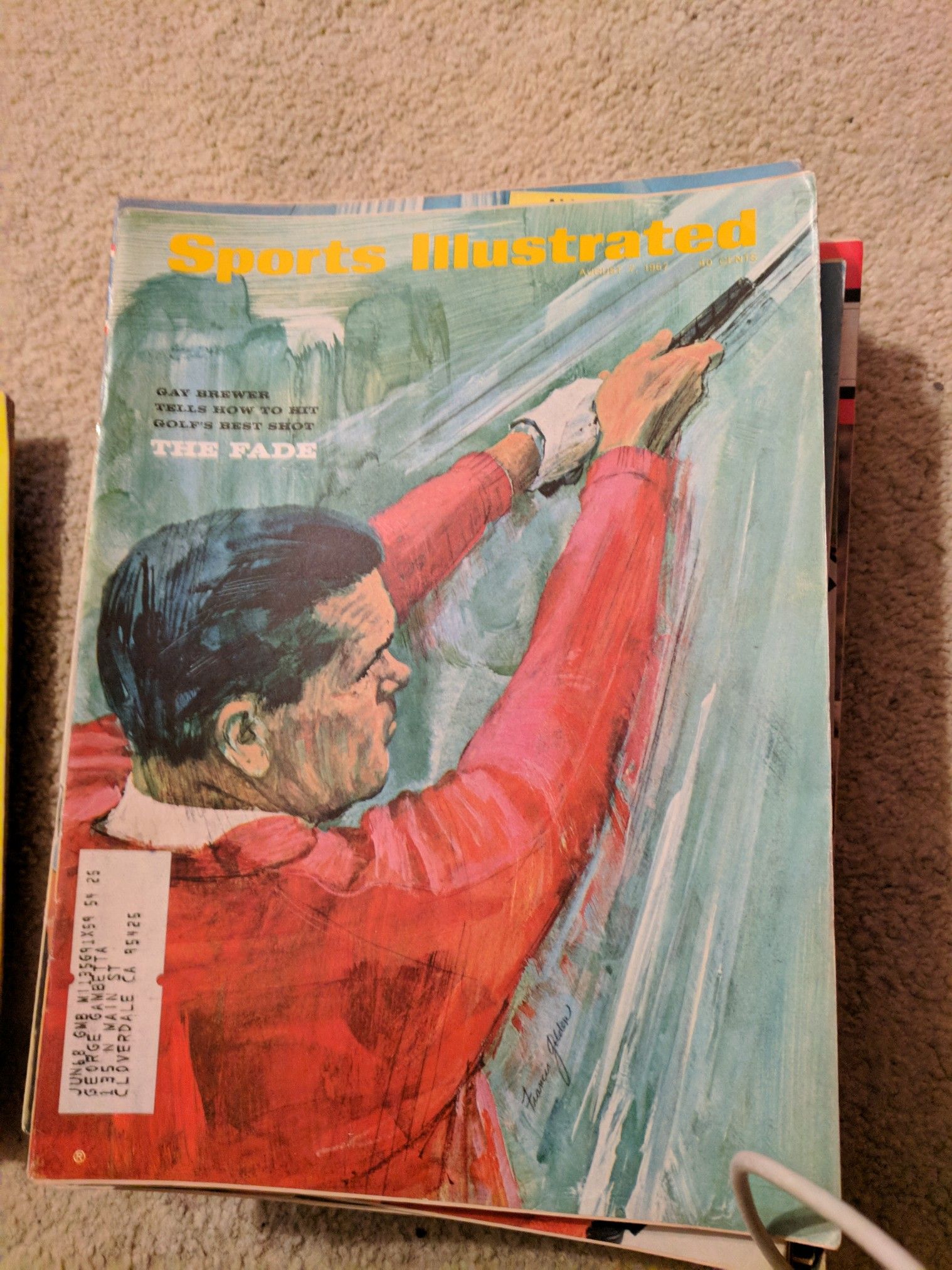 1967 sports illustrated Gay Brewer