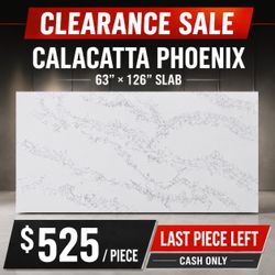 Full slab quartz countertop