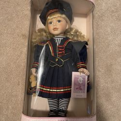 Vintage Sailor Hand Crafted “Jennifer” 16” porcelain doll Collectible Memories