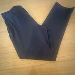 Lululemon Mens 34 ABC Pants Navy Blue Classic Fit Stretch Warpstreme Chino