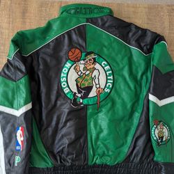 Boston Celtics Leather Jacket