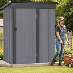 3x5 FT- Outdoor Metal Storage Shed