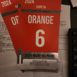 Dolphins VS Cardinals Orange Parking Pass 