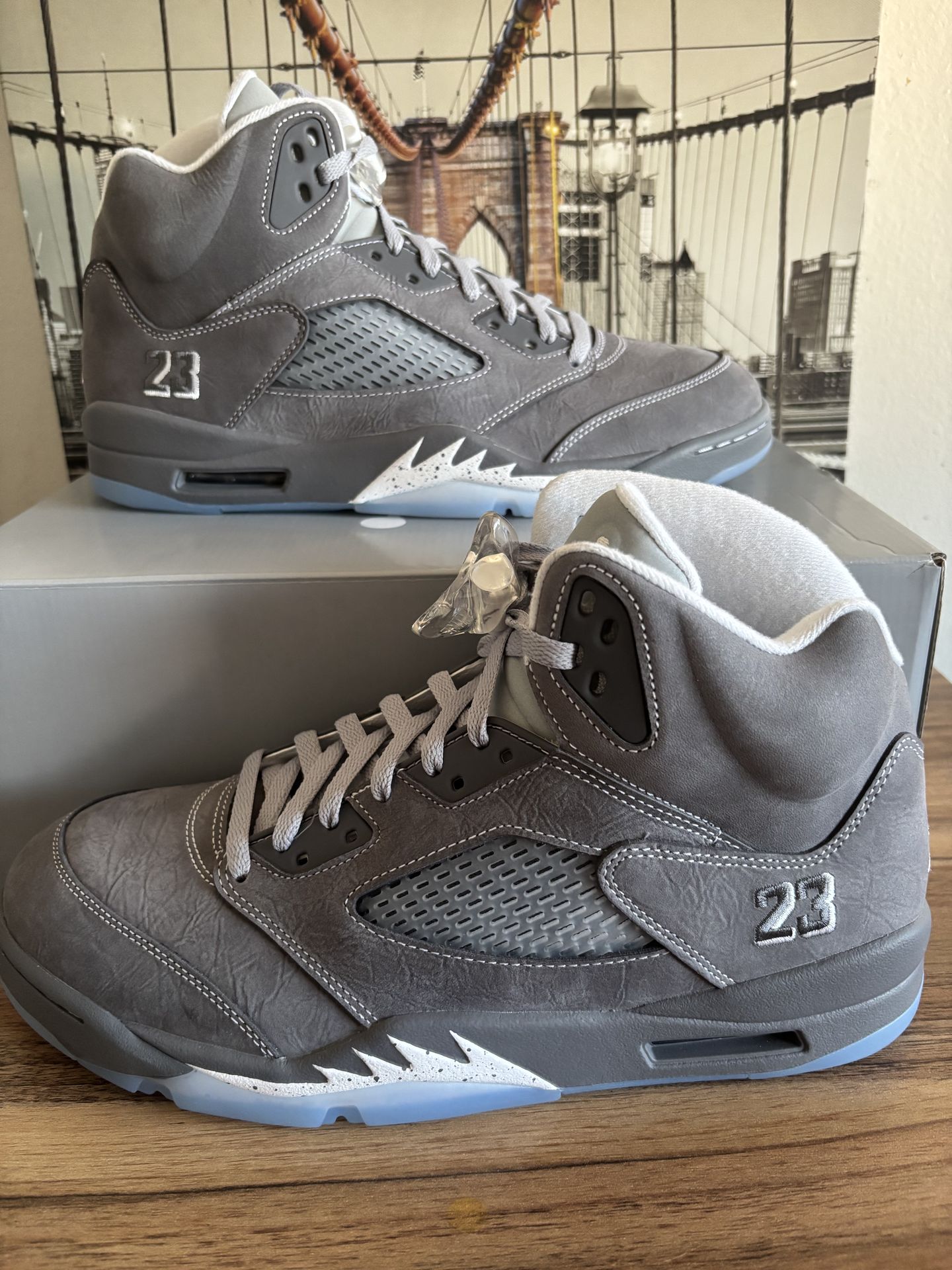 Jordan 5 Retro Wolf Grey Size 11.5