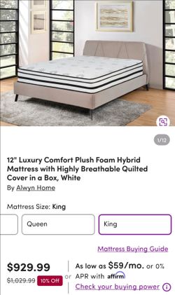 Unneeded King mattress still in the box!! $500 OBO
