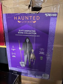 Haunted Living 12-ft Animated Bone Collector Lowe's Halloween Giant Decorations