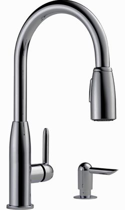 BRAND NEW  UNOPENED BOX  Peerless Chrome 1-handle Deck Mount Pull-down Kitchen Faucet