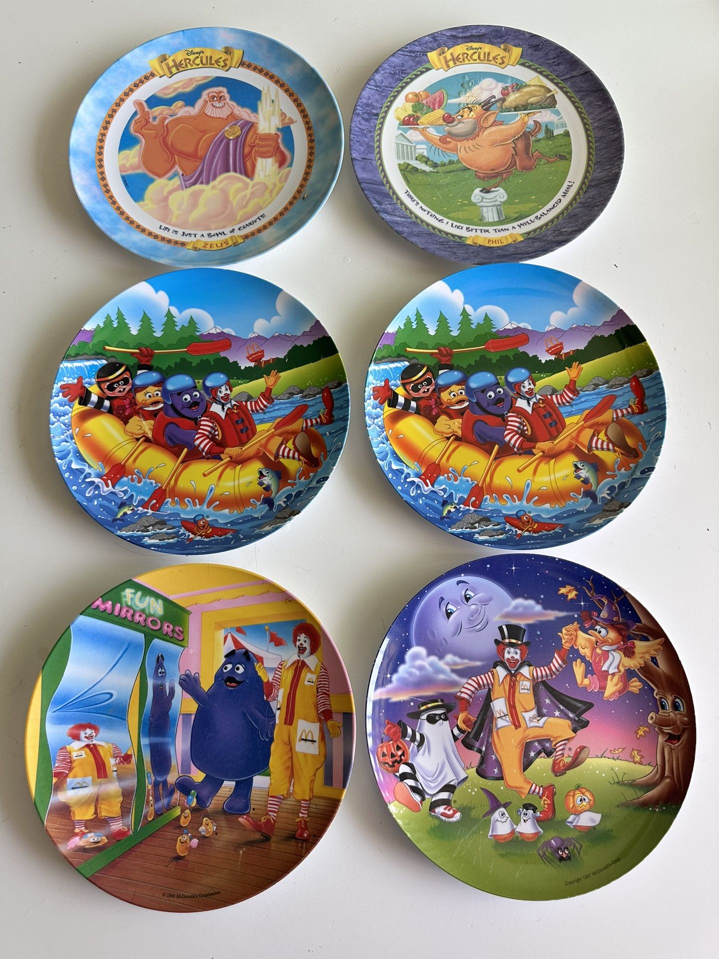 Vintage Mcdonalds Plates