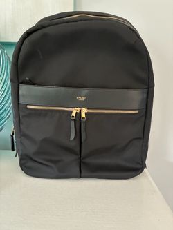 Knomo London Black Nylon Backpack