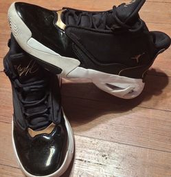 Air Jordan 11 Max Aura 4 Black Gold High-Top Sneakers
