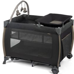 Monbebe Play Yard With Rocking Bassinet 