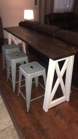 Custom farmhouse console table