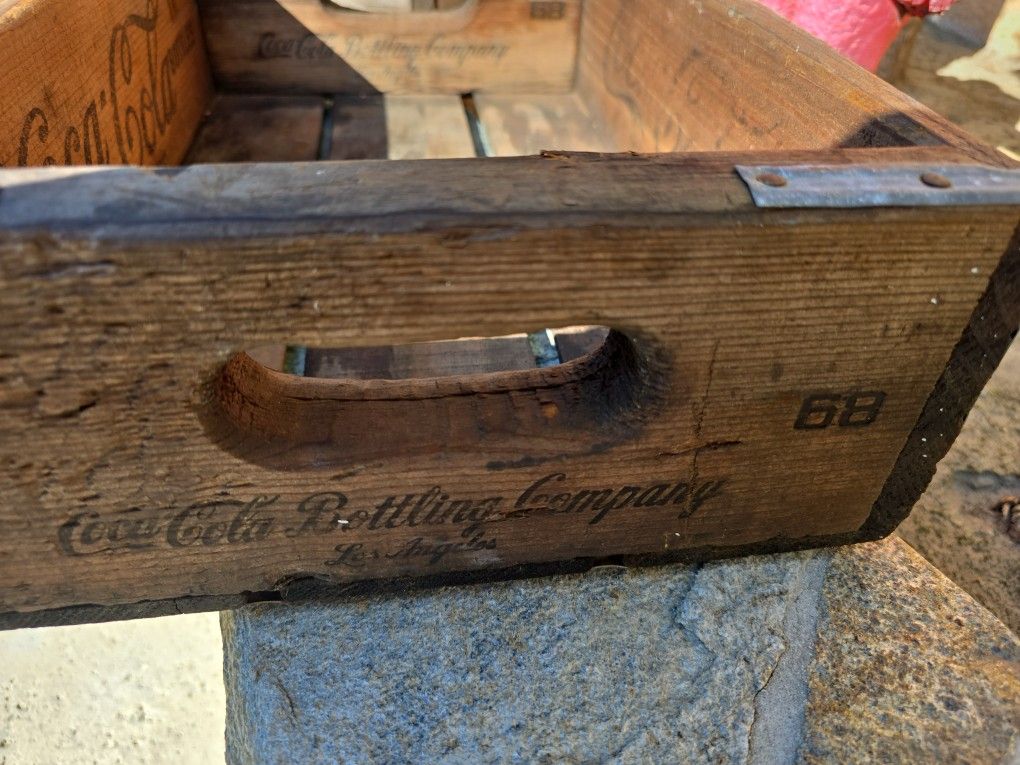 Vintage Wood Coca Cola Bottle Crates