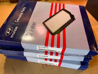 New (old stock) air filter for 13-18 Hyundai Santa Fe, 13-15 Santa Fe sport, 2019 Santa Fe XL.