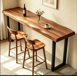 Solid Wood Bar Top Table