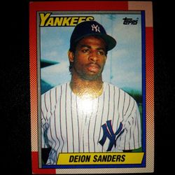 DEION SANDERS BASEBALL CARD