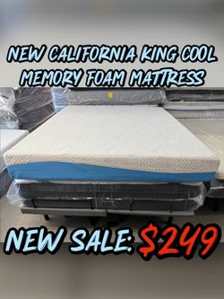 NEW CALIFORNIA KING COOL MEMORY FOAM MATTRESS