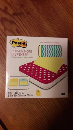 NEW Pop Up Note Dispenser with post its