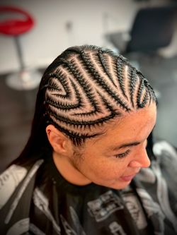 Woman braids