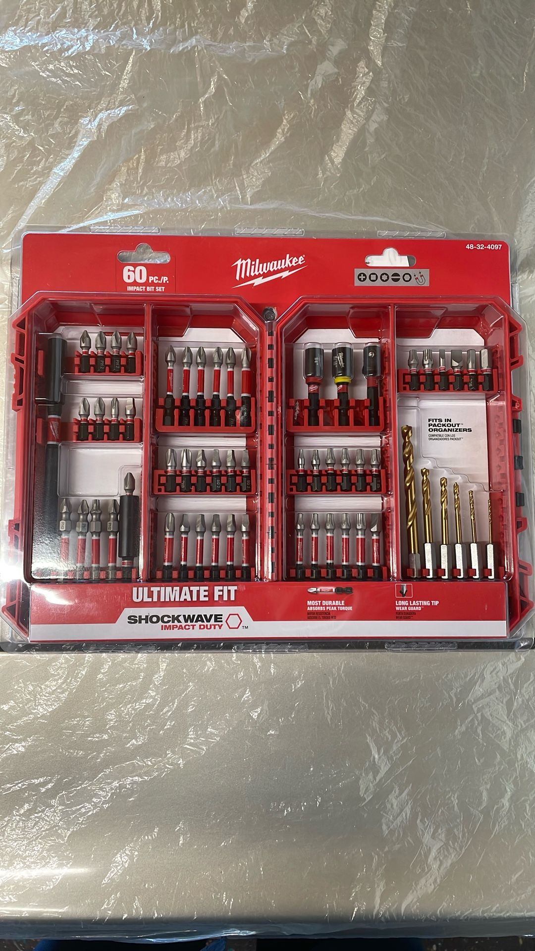 Milwaukee SHOCKWAVE Impact Duty Alloy Steel Screw Driver Bit Set (60-Piece)
