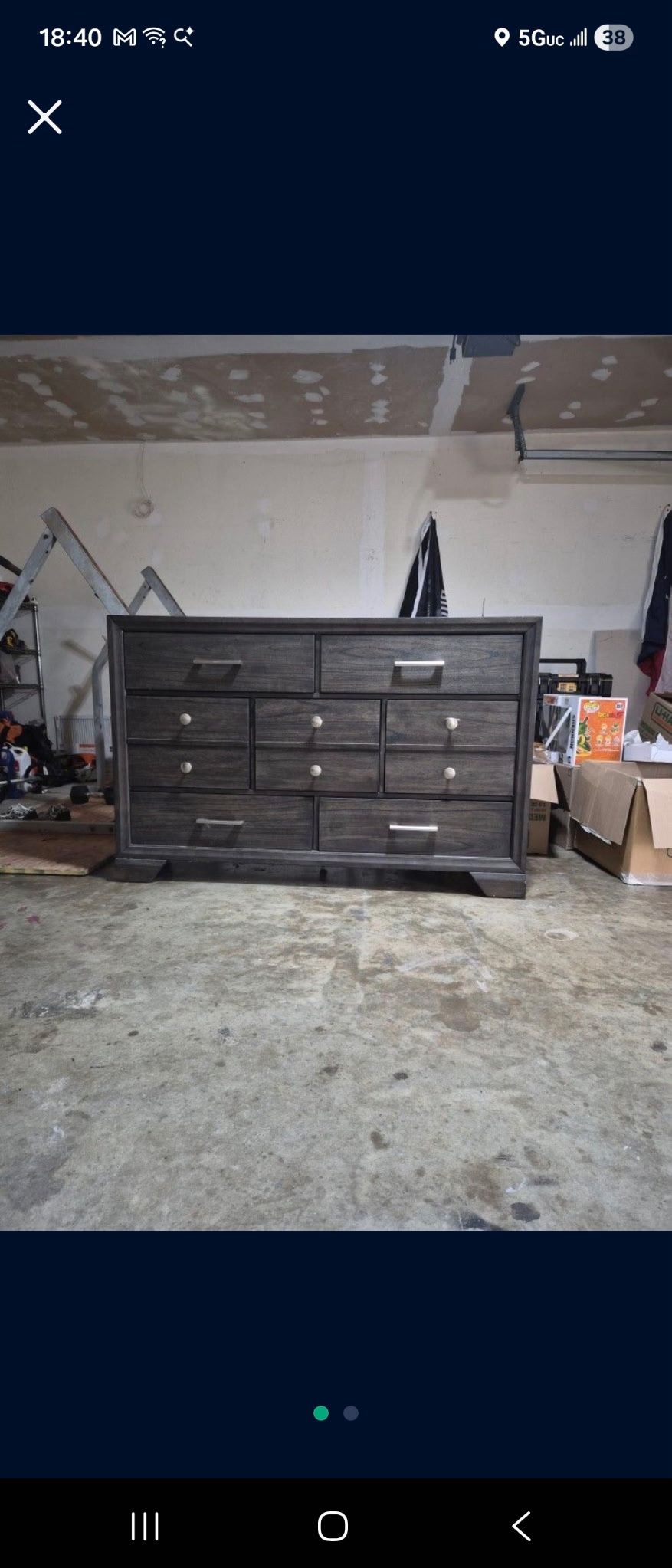 Dresser Including Mirror 