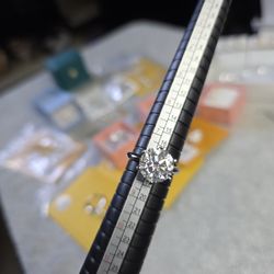 5ct SS925 Moissanite Diamond Ring Size 8