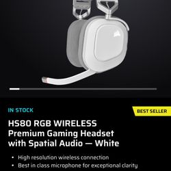 HS80 RGB Wireless Premium Gaming Headset Corsair And Corsair Extended Mouse Pad