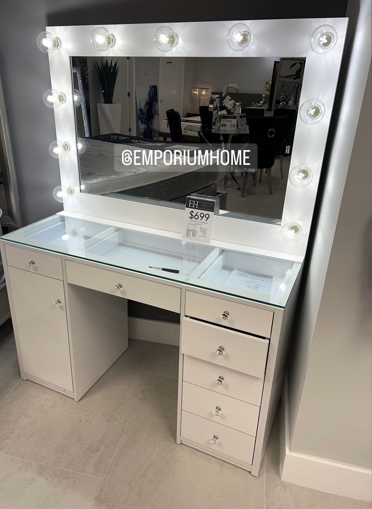 White LED Makeup Vanity 🔥buy Now Pay Later 