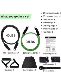 Ngreen exercise resistance band set