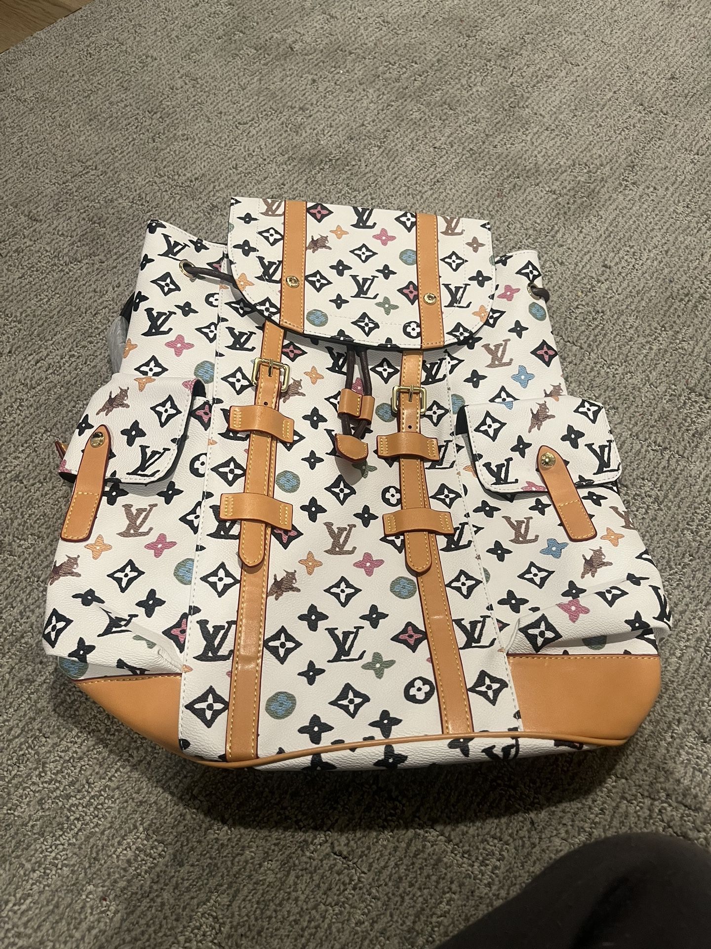 White Designer Backpack