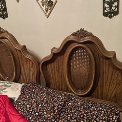 Vintage French Provincial Full Headboard